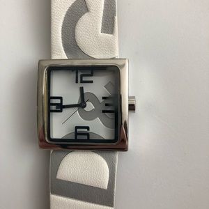 D&G Women’s white logo watch